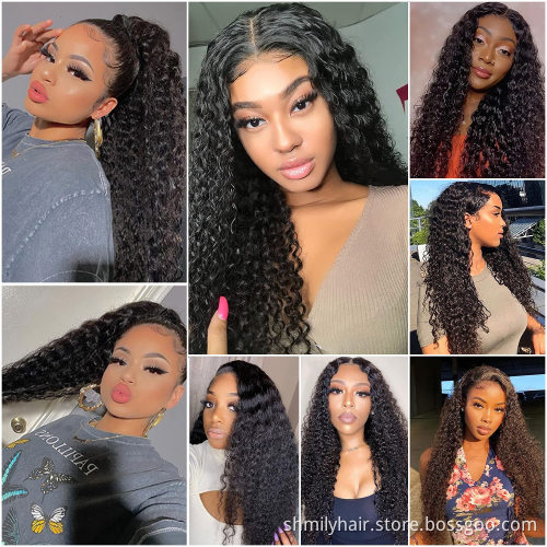 Vendor Stock 13x6 HD Transparent Swiss Lace Wigs Human Hair Lace Front Glueless Brazilian 100% Virgin Natural Human Hair Wigs